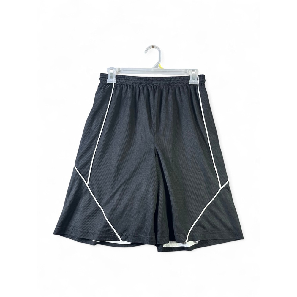 Sport-Tek Mens Basketball Shorts Black White Mesh Athletic Gym Training Small